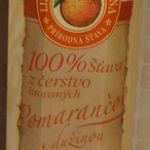Pomarančový džús 100% z čerstvo lisovaných